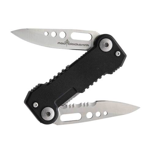 Mad Blacksmith Two Face Twin Blade Folding Pocket Knife