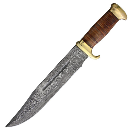 Marbles Captain Bowie Fixed Blade Knife | Damascus