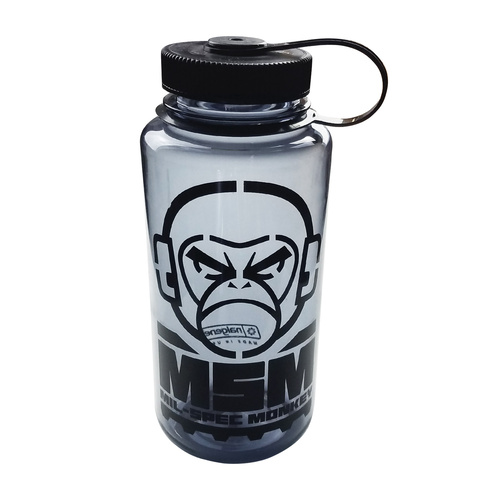 MSM Monkey Logo Nalgene Wide Mouth Water Bottle | 1000ml, Grey