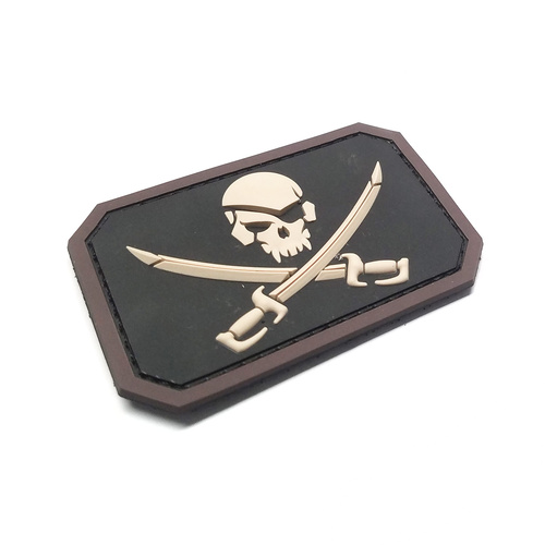 MSM Pirate Skull PVC Morale Patch - SWAT