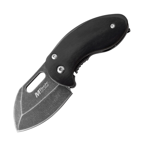 MTech Nano Framelock Black Folding Knife | 2" Blade, 3Cr13 Stainless Steel, Stonewashed, MT1031BK