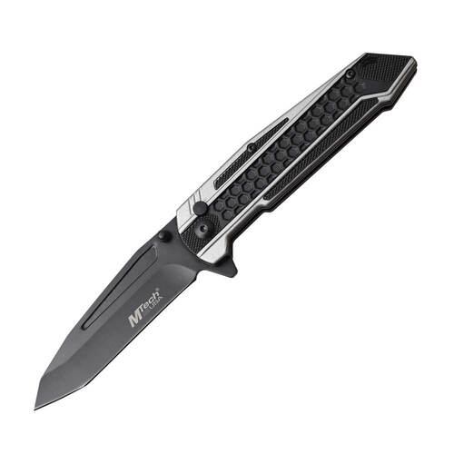 MTech Voltron Button Lock Flipper Folding Pocket Knife MT1135GY