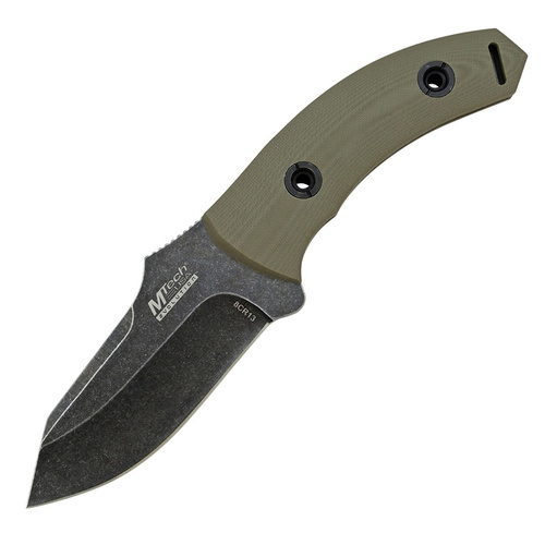 MTech Evolution Fixed Blade Knife | 8.75" Overall, G10 Handle, Stonewash Finish, MTEFIX003TN
