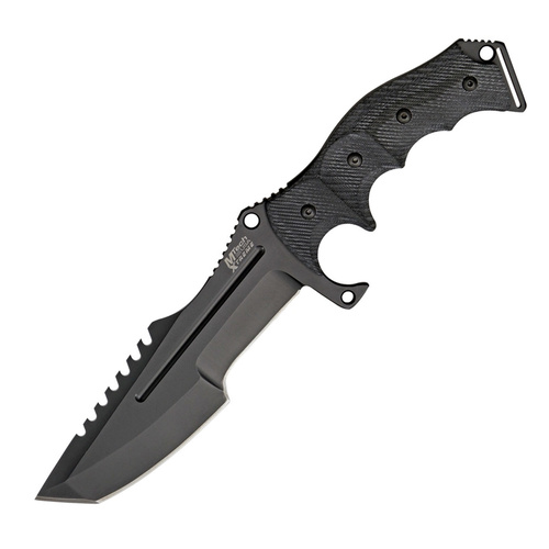 MTech Xtreme Tactical Fighter Black Knife | 11" Overall, 440 Stainless Steel, MTX8054