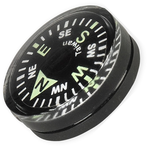 Ndur Button Compass | 0.75" Diameter, Water resistant, ND51590