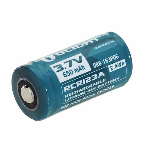 Olight Rechargeable Battery RCR123A 3.7V 650mHa