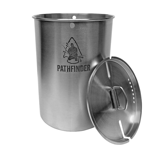 Pathfinder Stainless Steel Cup & Lid Set - 1419ml