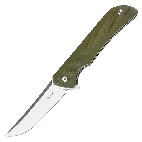 Ruike P121 Hussar Linerlock Green Folding Knife | 8.4" Overall, 14C28N Stainless Steel, RKEP121G