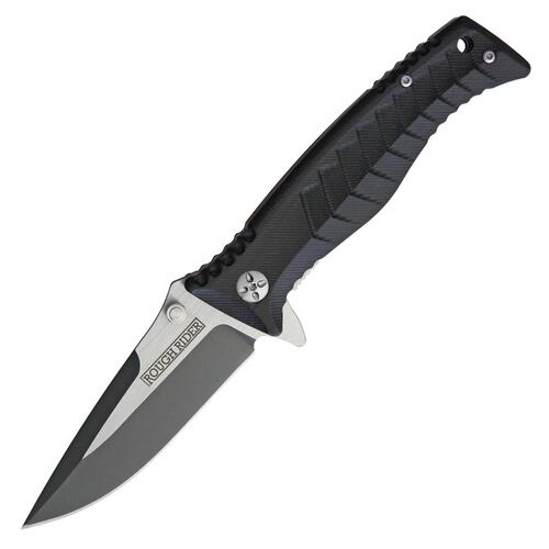 Rough Rider 1822 Linerlock Folding Knife (Black G10)