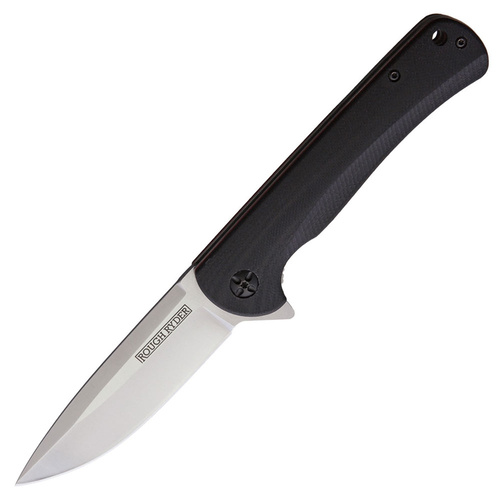 Rough Rider 2081 Linerlock Folding Knife | Black, G10
