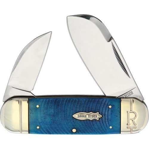 Rough Rider Black And Blue Elephant Toe Folding Pocket Knife | RR2113
