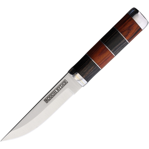 Rough Rider Alamo Boot Knife Fixed Blade w/ Leather Sheath RR2457