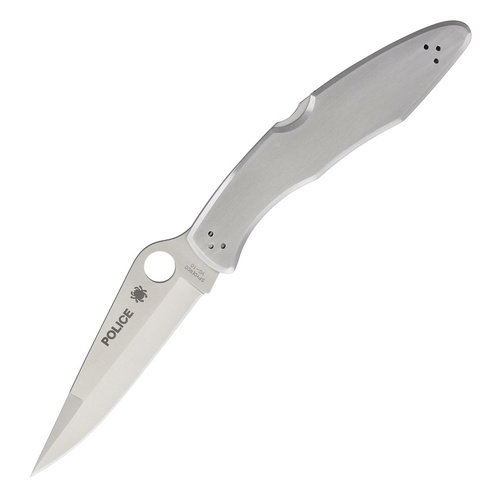 Spyderco Police Model Plain Edge Knife | VG-10 Blade Steel, 4.1" Overall, SC7P