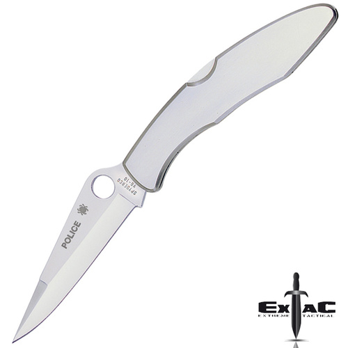 SPYDERCO POLICE STAINLESS PARTIALLY SERRATED