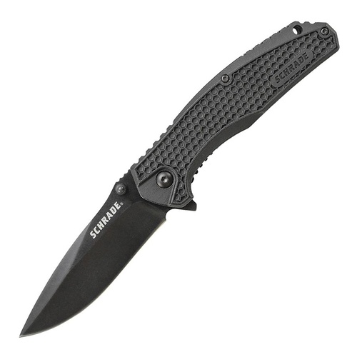 Schrade 002 Linerlock Folding Knife | Drop Point, 8Cr13MoV Stainless Steel