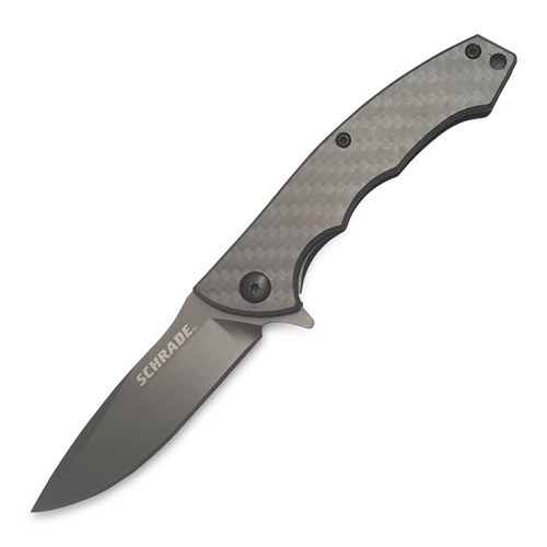 Schrade Carbon Fiber Framelock Folding Knife SCH1084281