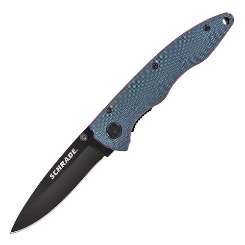 Schrade Linerlock 401 Blue Folding Knife | 3" Drop Point Blade, Aluminium Handle, SCH401LALCC