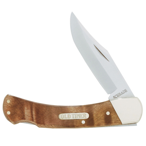 Schrade Light Old Timer Golden Bear Lockback Folding Knife | 7Cr17HC Stainless Steel, SCH6OTW