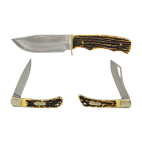 Uncle Henry Hunting Knife and Folding Knives 3 Piece Gift Set SCHP1162640