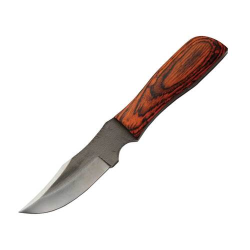 Sawmill Skinner Hunting Knife | Full Tang Steel File Blade, Colourwood Handle SM0016