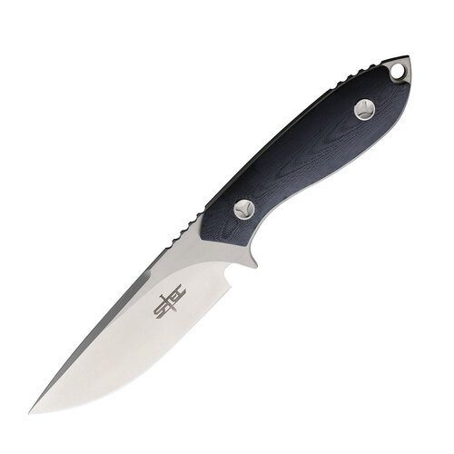 S-TEC Mike One Full tang Tactical Fixed Blade Knife | Black G10 Handles STT228541