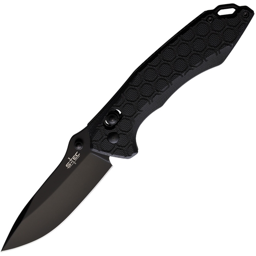 S-TEC Orthos Tactical Rapid Lock Folding Pocket Knife | Black G10 STTS032