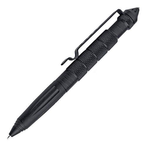 Extac Alpha Tactical Pen Black | Glass Breaker, Aluminium, Pocket Clip, TP1ABK