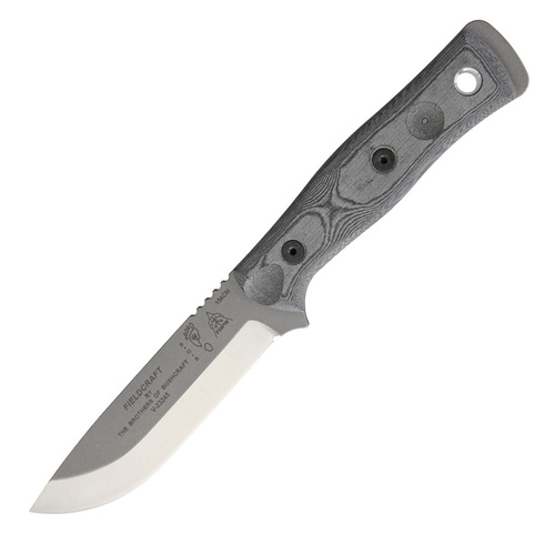 TOPS Knives Fieldcraft BOB Hunter Linen Fixed Blade Knife | 4.75" Blade, 154CM Steel, TPBROS154BLM