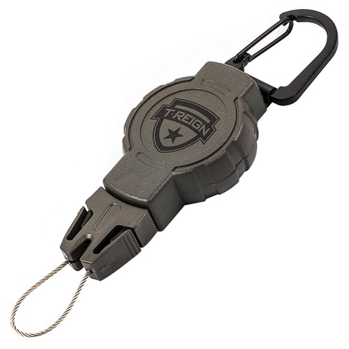 T-Reign Small Heavy-Duty Retractable Gear Tether | Hunting Series, 24" Kevlar Cord, Polycarbonate Case, TRRG211