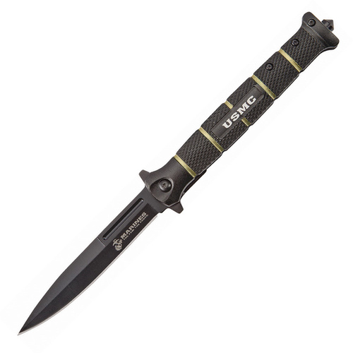 United Cutlery USMC Stiletto Linerlock Folding Knife (Large)