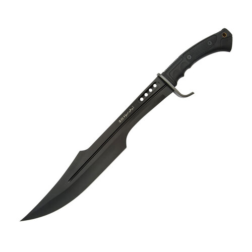 United Cutlery Honshu Spartan Sword | 23" Overall, Black 7Cr17MoV Steel UC3345B