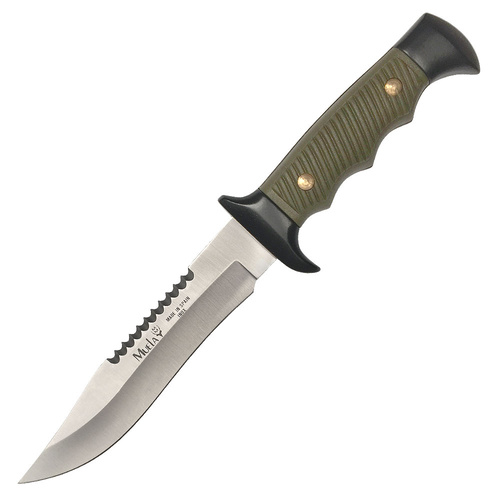 Muela Military Tactical Knife | Moly-Vanadium Stainless Steel, Olive Drab Green, YM5161