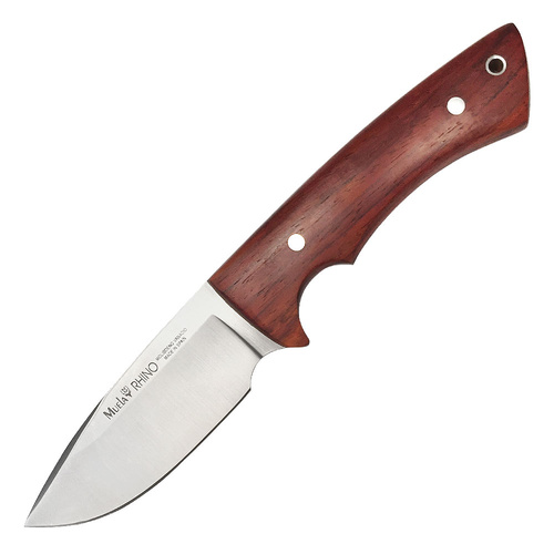 Muela Rhino Fixed Blade Knife | 100mm Blade, Cocobolo Wood Handle, Full Tang, YMRHINO10CO