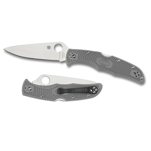 Spyderco Endura 4 Grey Folding Knife | 8.75" Overall, VG10 Stainless Steel, YSC10FPGY