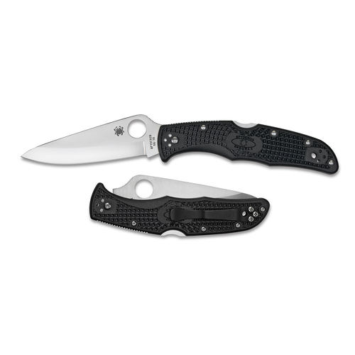 Spyderco Endura 4 Black Folding Knife | 8.75" Overall, VG10 Stainless Steel, YSC10PBK