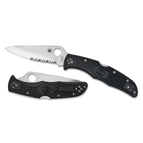 Spyderco Endura 4 Lightweight Black - Combo Blade