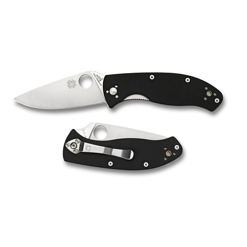 Spyderco Tenacious G-10 Black - Plain Blade