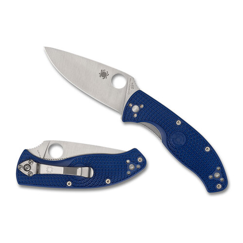 Spyderco Tenacious Lightweight Blue Plain Blade