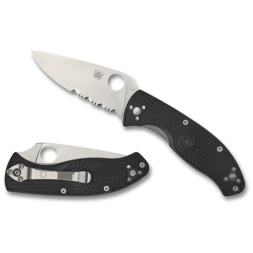 Spyderco Tenacious Lightweight Black Combo Blade