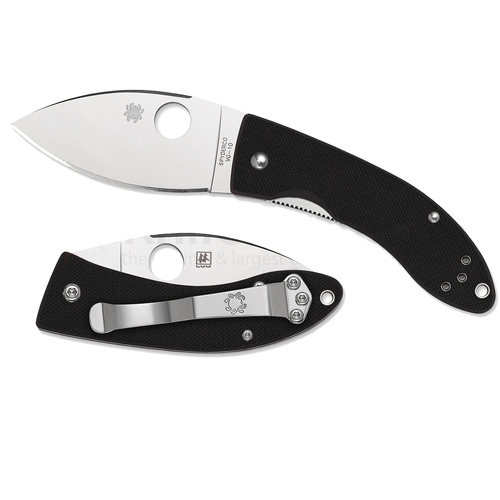 Spyderco Lil' Lum Chinese Folder Black G-10 Handle