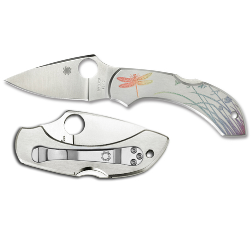 Spyderco Dragonfly Stainless Tattoo - Plain Blade